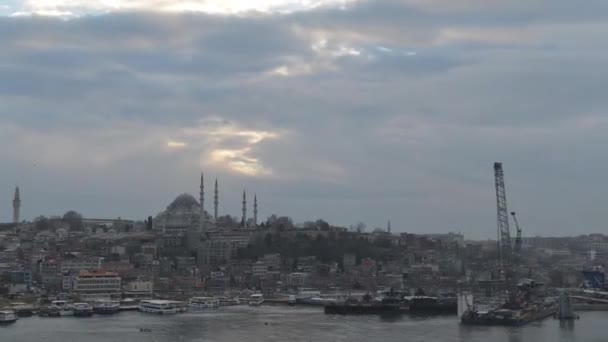 游戏中时光倒流的土耳其伊斯坦布尔 — 图库视频影像