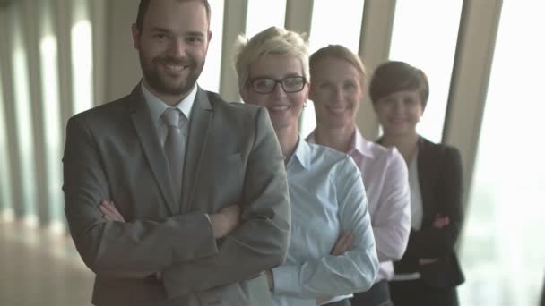 Diverse business people group — Stock Video