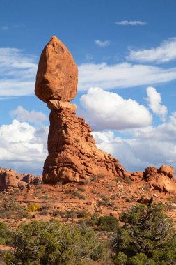 Arches Ulusal Parkı manzaraları, Utah, ABD