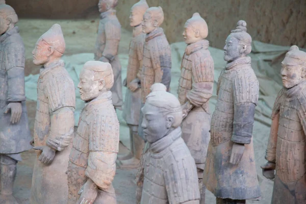 Xian China Octubre 2017 Famoso Ejército Terracota Xian China Mausoleo — Foto de Stock