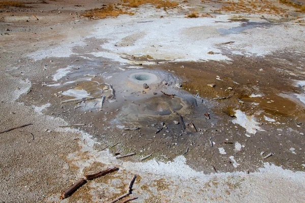 Norris Gejzír Yellowstonském Národním Parku Usa — Stock fotografie