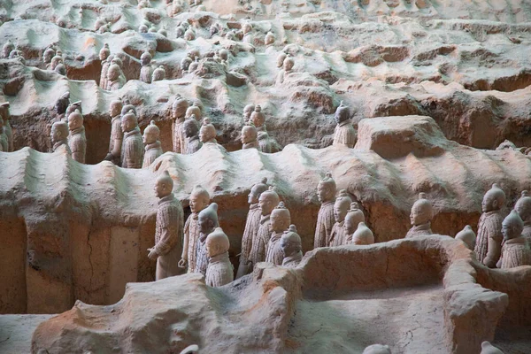 Xian China Oktober 2017 Berühmte Terrakottaarmee China Das Mausoleum Von — Stockfoto