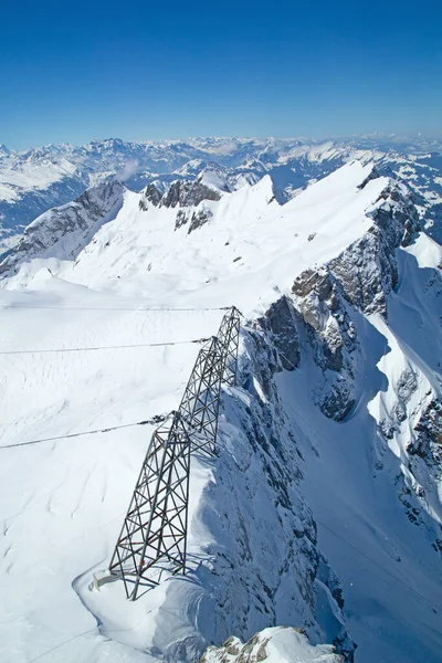 Sviçre Nin Santis Dağı Yakınlarındaki Sviçre Alplerinde Kış — Stok fotoğraf