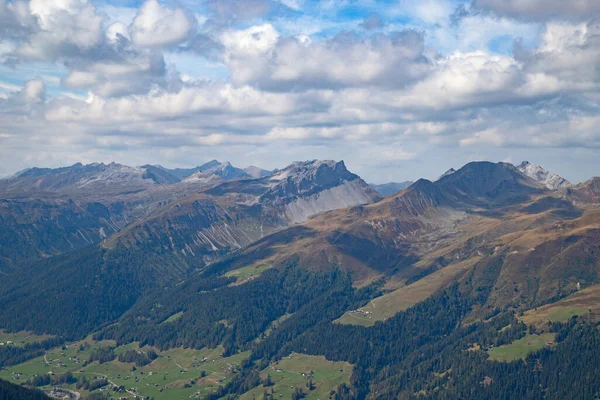 Podzimní Krajina Hoře Jakobshorn Švýcarském Davosu — Stock fotografie