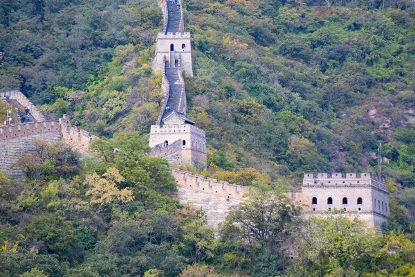 Famosa Grande Muralha China Seção Mutianyu Localizada Nas Proximidades Cidade — Fotografia de Stock
