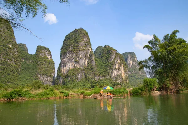 Río Lijiang Río Región Autónoma Guangxi Zhuang China Fluye Kilómetros — Foto de Stock