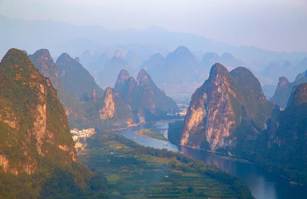 Rio Lijiang Rio Localizado Região Autônoma Guangxi Zhuang China Ele — Fotografia de Stock