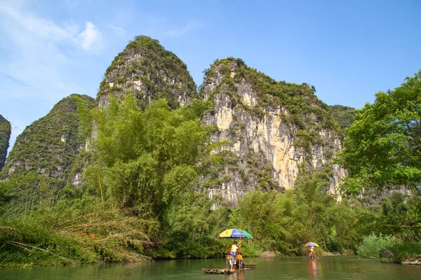 Río Lijiang Río Región Autónoma Guangxi Zhuang China Fluye Kilómetros — Foto de Stock