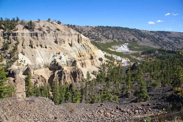 Calcite Springs Area Yellowstone National Park Wyoming Eua — Fotografia de Stock