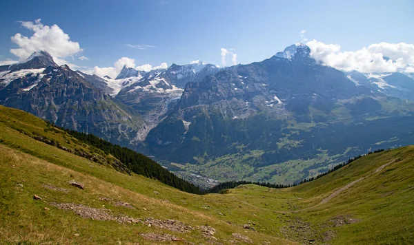 Jungfrau Bölgesinde Sonbahar Manzarası — Stok fotoğraf