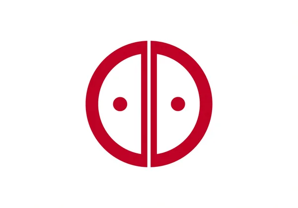 Drapelul orașului Akashi — Fotografie, imagine de stoc