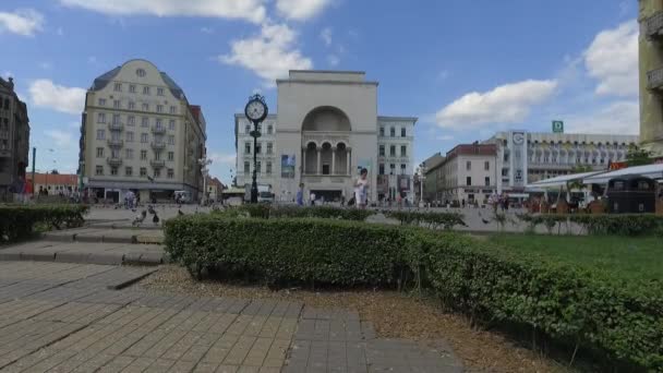 Opera van timisoara — Stockvideo