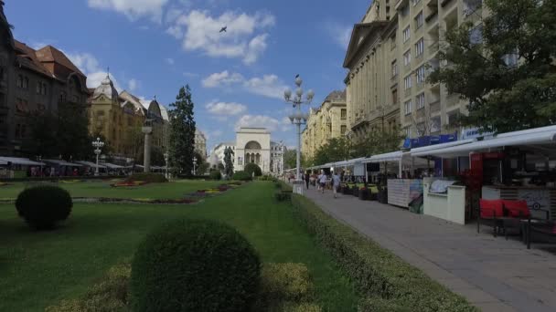 Opernhaus Timisoara — Stockvideo