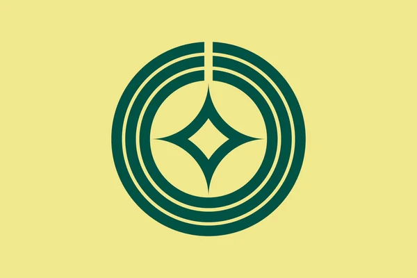 Flaga miasta Kawaguchi — Zdjęcie stockowe