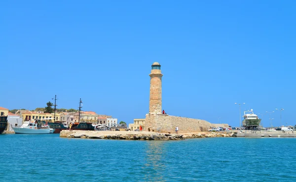 Rethymno vuurtoren landmark — Stockfoto