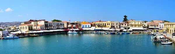 Rethymno, wenecki port panorama — Zdjęcie stockowe