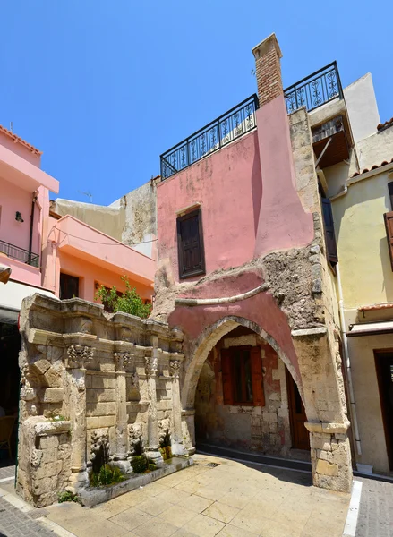 De oude fontein Rethymno — Stockfoto