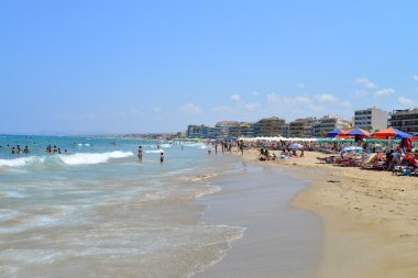 Rethymno şehir beach editoryal