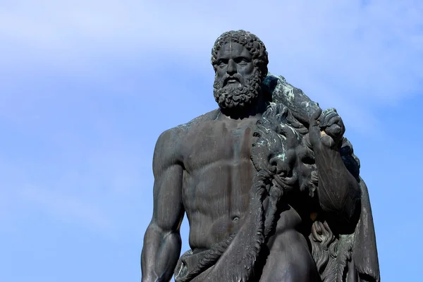 Baile Herculane Stad Rumänien Legendariska Hercules Staty Monument — Stockfoto