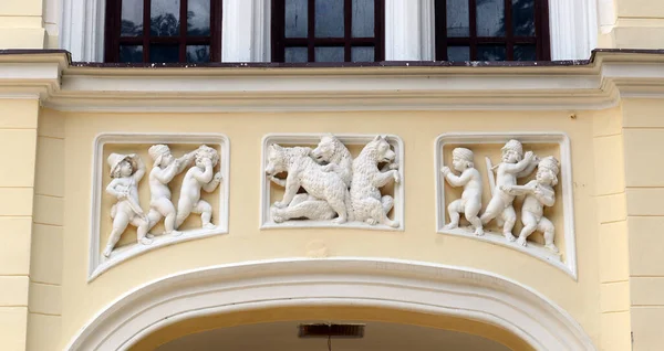 Baile Herculane Town Romania Old Casino Building Architecture Detail — Stock Photo, Image