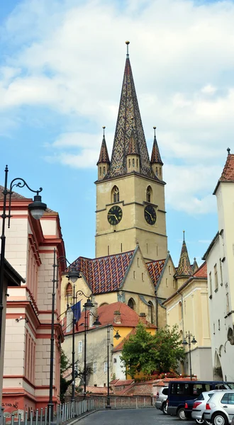 Sibiu Lutheran Cathedral — Stock Photo, Image