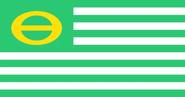 Noi bandiera ecologia — Foto Stock