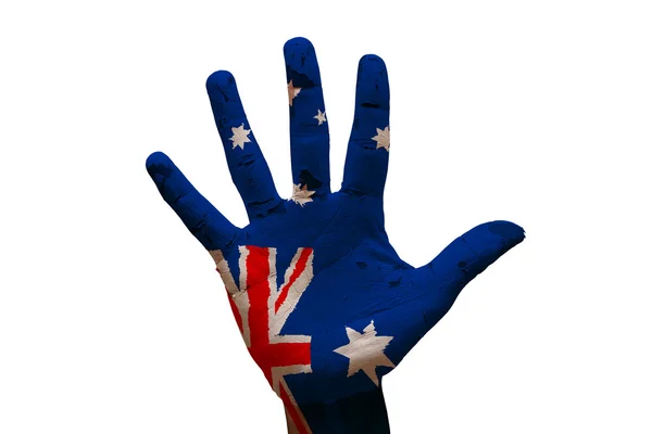 Palm flag australia — Stock Photo, Image