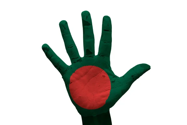 Palm Bangladeş bayrağı — Stok fotoğraf