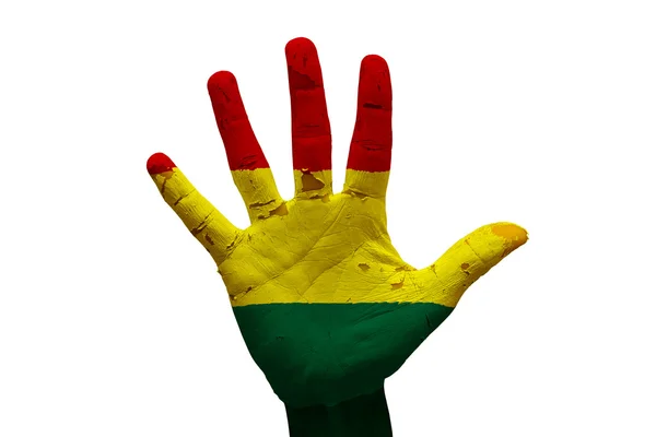 Palm bayrak Bolivya — Stok fotoğraf