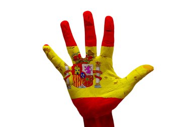 palm flag spain clipart