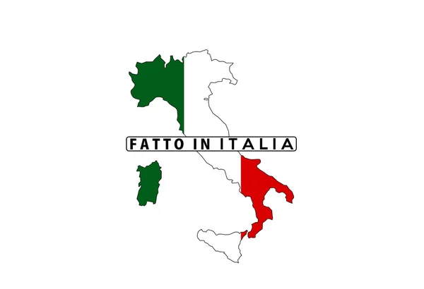 Fatto in italien — Stockfoto