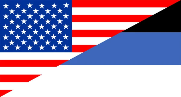 США-Эстония — стоковое фото
