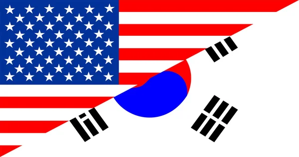 Usa south korea — Stock Photo, Image