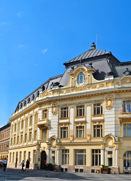 Sibiu city hall facade — Stock Photo, Image