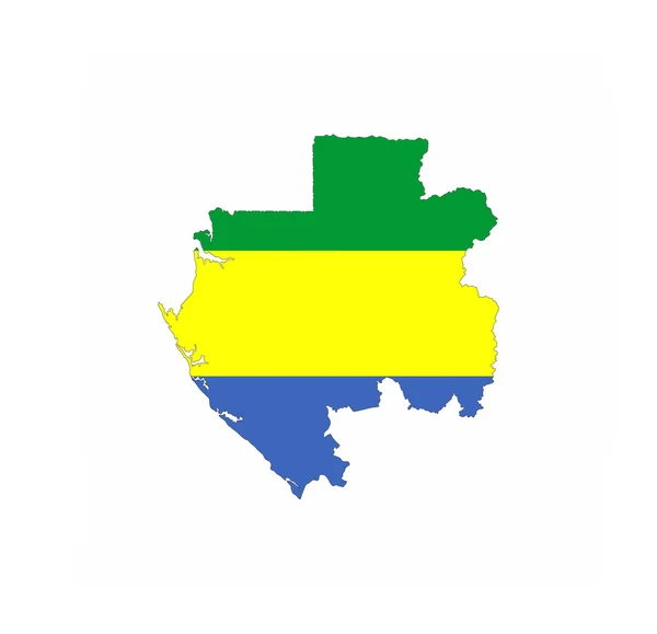Gabon jelző megjelenítése — Stock Fotó
