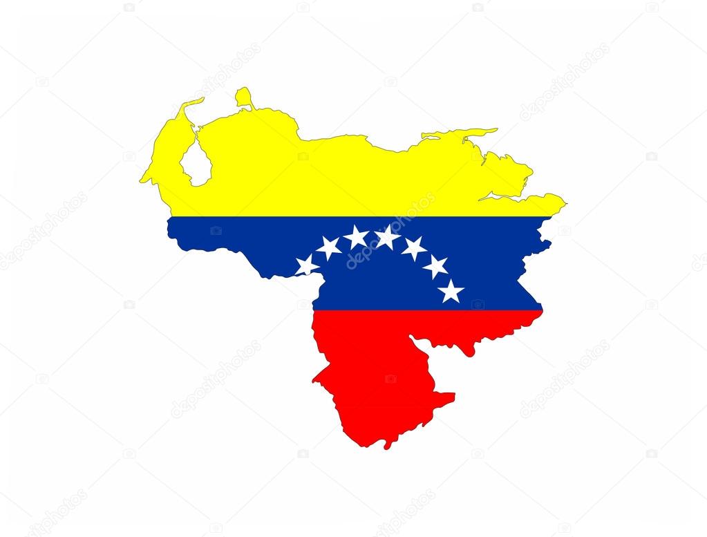 Venezuela Flag Map — Stock Photo © Tony4urban 70741171