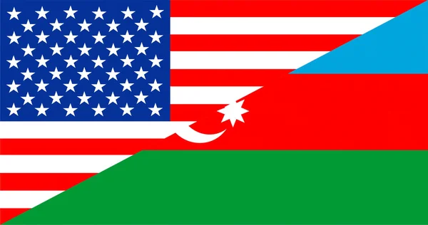 USA Azerbejdżan — Zdjęcie stockowe