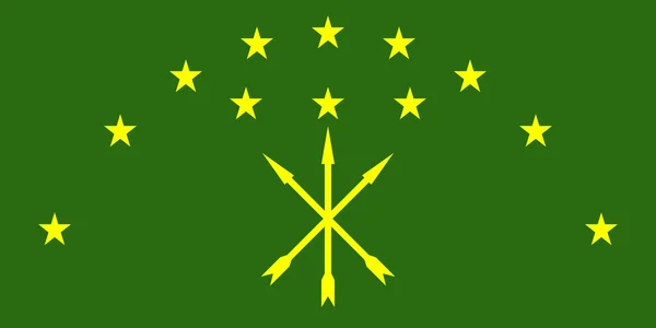 Vlag van Adygea — Stockfoto