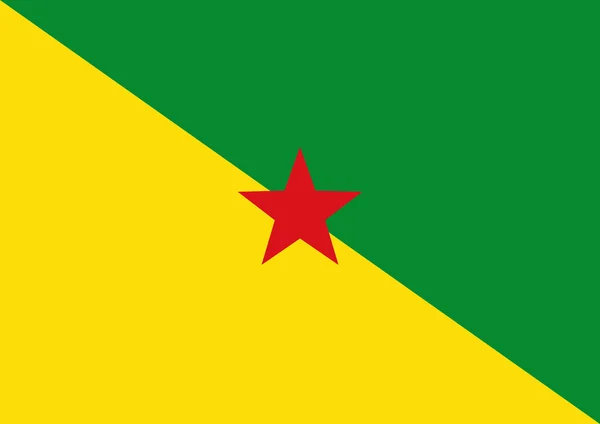 Franska Guyana flagga — Stockfoto