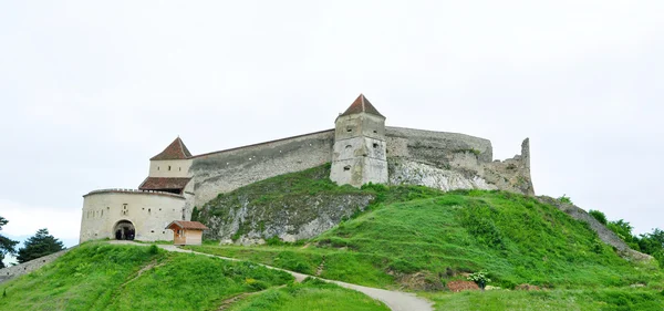 Rasnov panorama fortaleza — Fotografia de Stock