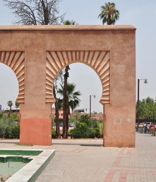 Koutoubia Mosque archway — Stock Photo, Image