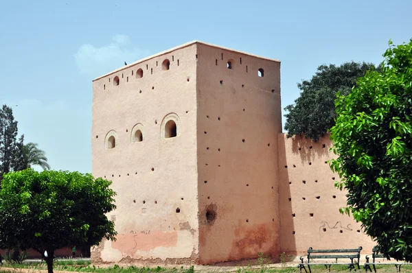Murs défensifs de marrakech — Photo