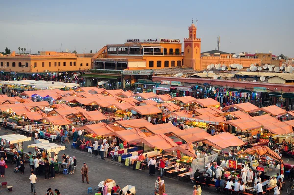 Plaza Djemaa el-fna — Foto de Stock