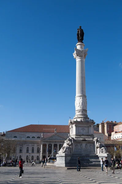 Statua Lizbony Dom Pedro Iv — Zdjęcie stockowe