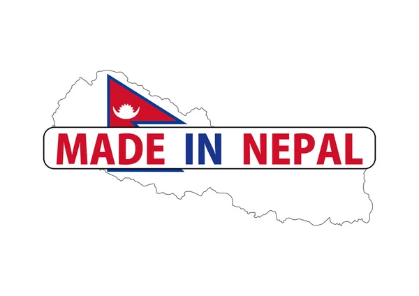 Hergestellt in Nepal — Stockfoto