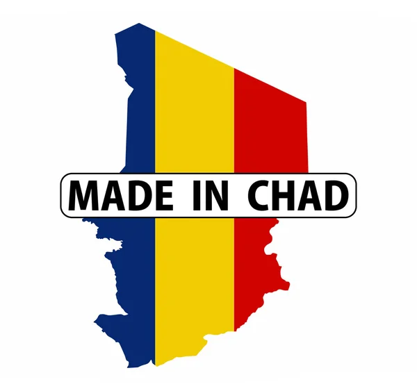 Зроблено в Чаді — стокове фото