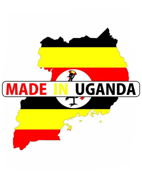 Hecho en uganda — Foto de Stock