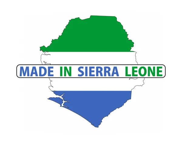 Зроблені в Сьєрра-Леоне — стокове фото