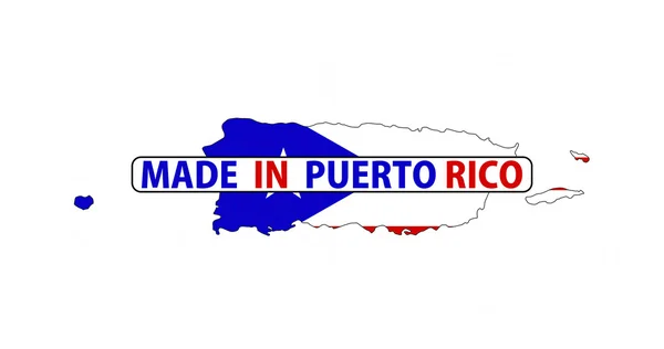 Gemaakt in puerto rico — Stockfoto
