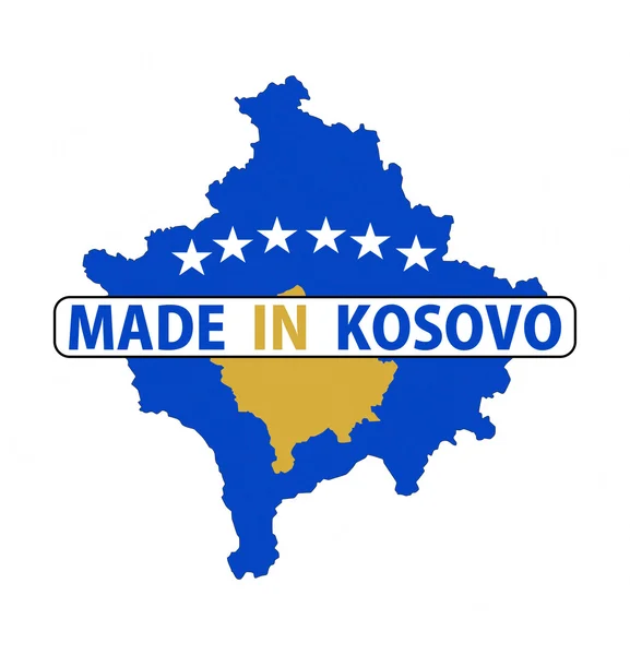 Fatto in kosovo — Foto Stock